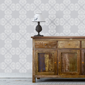 Stencil for decoration XL size (30*30cm), Floral ornament MAXI #048 - 2