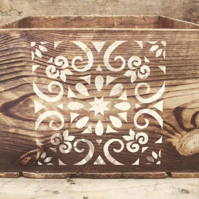 трафарет многоразовый 14x14см ампир плитка #330 фабрика декору - 2 трафарет многоразовый 14x14см ампир плитка #330 фабрика декору - 2