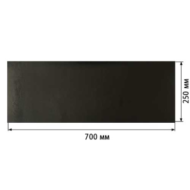 отрез кожзама glossy black, размер 70см х 25см  - 2
