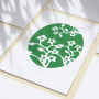 Stencil for crafts 14x18cm "Sakura branches" #082 - 1