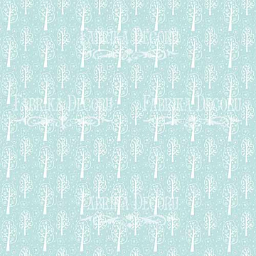 Sheet of double-sided paper for scrapbooking "Scandi Baby Boy #30-01 12"x12"