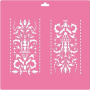 Stencil for furniture reusable, Pattern #189 - 0