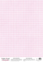 Arkusz kalki z nadrukiem, Deco Vellum, format A3 (11,7" х 16,5"), "Gingham Pink"