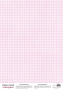 Deco vellum colored sheet Gingham Pink, A3 (11,7" х 16,5")