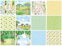 Doppelseitiges Scrapbooking-Papierset Safari für Kinder 20 cm x 20 cm, 10 Blätter