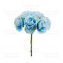 Eustoma flower, color Blue, 6pcs