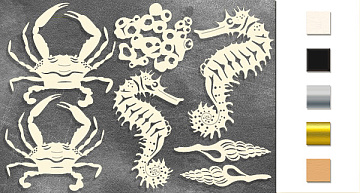 Zestaw tekturek "Mieszkańcy morza"