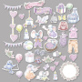Set of die cuts My little mousy girl, 42 pcs - 1