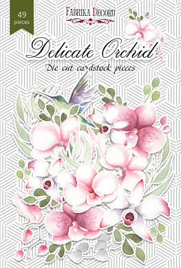 набор высечек, коллекция delicate orchid, 49 шт
