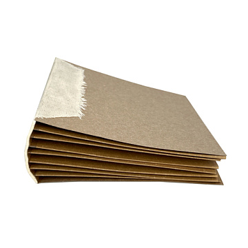 Blank kraft scrapbook album (photo album), 15cm x 15cm, 7 sheets