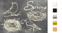 Spanplatten-Set Frühling #494