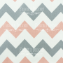 Fabric cut piece 35X70 Gray-pink zigzag