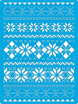 Stencil for crafts A4 "Embroidery"