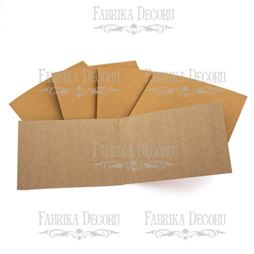 Set of blanks for creating cards, 15х10cm, kraft - 2