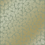 Einseitig bedruckter Papierbogen mit Goldfolienprägung, Muster Golden Leaves mini, Farbe Olive
