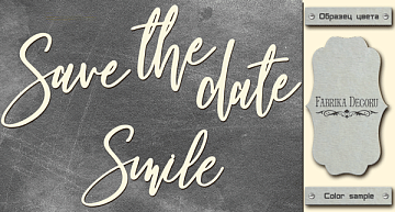 Tekturek "Save the date, smile" #425