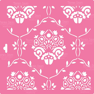 Stencil for decoration XL size (30*30cm), Eliza pattern #098