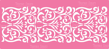 Stencil for decoration XL size (30*12cm), Border #121