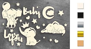 Chipboards set в "My little baby boy 1" #108