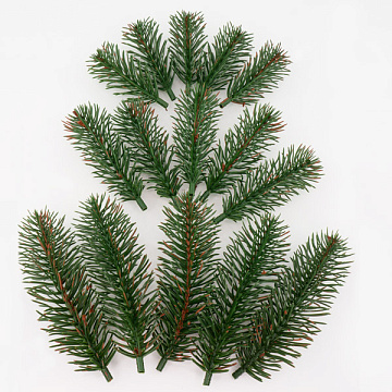 Set of artificial Christmas tree branches, Green, 15pcs