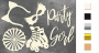 Spanplatten-Set "Partygirl"