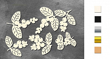  Набор чипбордов Winter botanical diary 10х15 см #756 color_Milk