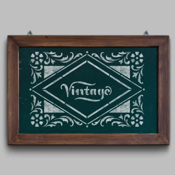 Stencil for decoration XL size (30*21cm),  Vintage frame #078 - 2