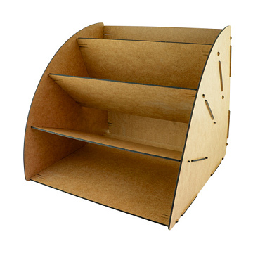 Desk organizer for papers and cardboard, #357