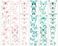 набор полос с картинками для декорирования бабочки 4 6 шт 5х30,5 см