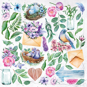 Arkusz z obrazkami do dekorowania "Colorful Spring"