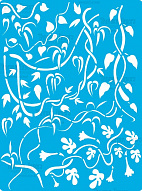 Stencil for crafts 15x20cm  Vines with leaves #411
