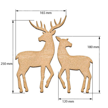  Art board Deer set mini - 2