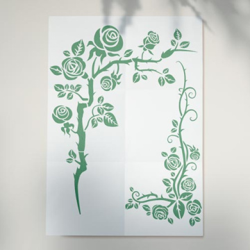 Stencil for crafts 15x20cm "Pink tree" #108 - 2 Stencil for crafts 15x20cm "Pink tree" #108 - 2