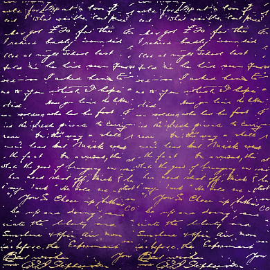 лист односторонней бумаги с фольгированием, дизайн golden text violet aquarelle, 30,5см х 30,5см