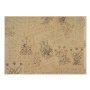 Zestaw jednostronnego kraftowego papieru do scrapbookingu Botanical backgrounds 42x29,7 cm, 10 arkuszy 