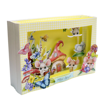 3d greeting card craft kit “my friends” 17 × 12 × 5 cm - 2