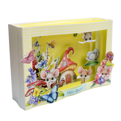 3d greeting card craft kit “my friends” 17 × 12 × 5 cm - 2