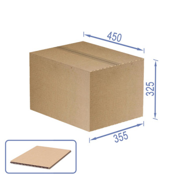Cardboard box for packaging, 10 pcs set, 3 layers, brown, 450 х 355 х 325 mm - 2
