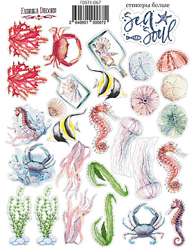 Kit of stickers #067,  "Sea soul 2"