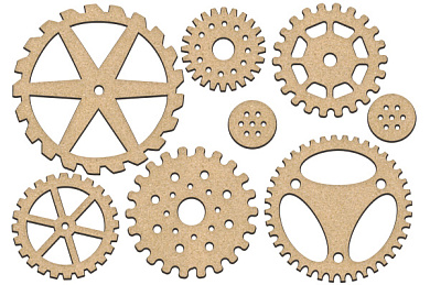 set of mdf ornaments for decoration #202