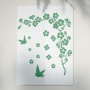 Stencil for crafts 15x20cm "Sakura branch" #114 - 0