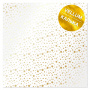 Gold foil vellum sheet, pattern "Golden Stars 29.7cm x 30.5cm