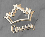 Mega shaker dimension set, 15cm x 15cm, Figured frame Queen's Crown - 0