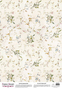 Deco Pergament farbiges Blatt Florale Muster, A3 (11,7" х 16,5")