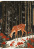 Decoupage Card "Fawn in the Winter Forest", #0881, 29.7x42cm