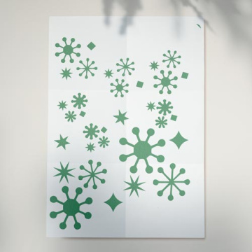 Stencil for crafts 15x20cm "Snowflakes 1" #066 - 2 Stencil for crafts 15x20cm "Snowflakes 1" #066 - 2