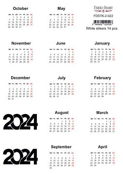 Zestaw naklejek do journalingu i plannerów #2-022(24)