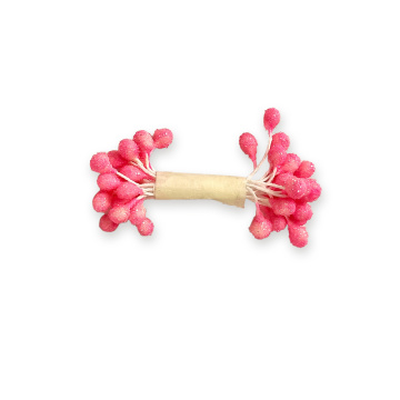 Stamens large sugar-coated bright pink 20pcs - 2