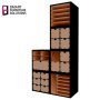 Furniture section - cabinet, Black body, Back Panel MDF, 400mm x 400mm x 400mm - 4