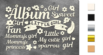 Spanplattenset Cutie Sparrow Girl #615